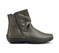 Hotter Women's Wide Fit 'Whisper' Ankle Boots in Dark Olive | Size: 7 Hotter Dark Olive 7