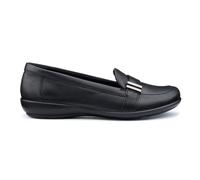Hotter Women's Extra Wide 'Clay' Loafers in Black | Size: 9 Hotter Black 9