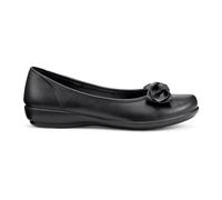 Hotter Women's Extra Wide 'Jewel' Ballerina Pumps in Black | Size: 4.5 Hotter Black 4.5