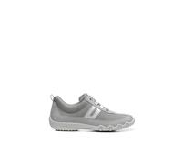Hotter Leanne II Extra Wide Fit Suede and Leather Trainers, Shell Grey
