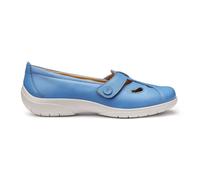 Hotter Women's Extra Wide 'Nirvana' T-Bar Shoes in Bright Blue | Size: 6.5