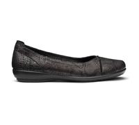 Hotter Women's Extra Wide 'Robyn II' Ballet Pumps Flat in Metallics | Size: 5.5
