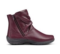 Hotter Women's Extra Wide 'Whisper' Ankle Boots in Maroon | Size: 5.5 Hotter Maroon 5.5