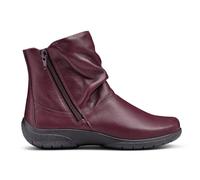 Hotter Women's Extra Wide 'Whisper' Ankle Boots in Maroon | Size: 7.5 Hotter Maroon 7.5