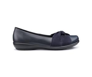 Hotter Women's 'Lark' Ballerinas Shoe in Navy | Size: 7