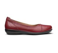 Hotter Women's 'Robyn II' Ballet Pumps Flat in Dark Red | Size: 7.5