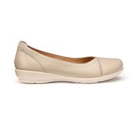 Hotter Women's 'Robyn II' Ballet Pumps in Light Beige | Size: 6.5 Hotter Light Beige 6.5