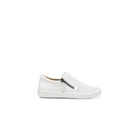 Hotter Women's Wide Fit 'Daisy' Deck Shoes in White | Size: 7 Hotter White 7