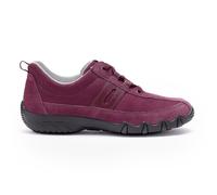 Hotter Women's Wide Fit 'Leanne II' Trainers in Maroon | Size: 5.5 Hotter Maroon 5.5