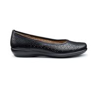 Hotter Wide Fit 'livvy Ii' Ballerinas In Black Black