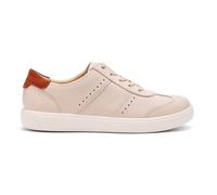 Hotter Women's Wide Fit 'Maeve' Trainers Flat in Light Sand | Size: 6