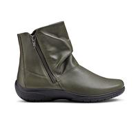 Hotter Women's Wide Fit 'Whisper' Ankle Boots in Dark Olive | Size: 8 Hotter Dark Olive 8