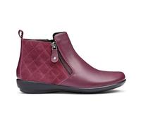 Hotter Women's Wide Fit 'Winchester' Quilted Boots in Maroon | Size: 9 Hotter Maroon 9