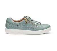 Hotter Women's Wide Fit 'Wonder' Perforated Trainers in Duck Egg Blue | Size: 7 Hotter Duck Egg Blue 7