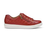 Hotter Women's 'Wonder' Quilted Trainers in Dark Red | Size: 6 Hotter Dark Red 6