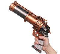 HOTTERCOS 12 Jin-X Steampunk Foam Guns Cosplay Costume Accessories Props Replica Halloween Party, tans, Grande