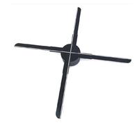 Hottest Indoor Advertising Naked Eyes 3D Hologram LED Fan With Wifi App The Double Blade Highly Attractive To Customers