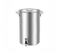 HOTTHWXX Stockpots Large Stockpot, Vegetable Pot, Safe Stainless Steel Stock Pot with Lid, Induction Pot(with Faucet), Suitable for All Stove (Size : 40cm*50cm(63L))