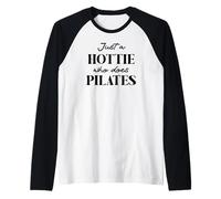 Hotties Do Pilates Hour Hot Girls Go Pilates is My Happy Gym Raglan Baseball Tee