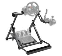 Hottoby G920 Folding Racing Steering Wheel Stand Height Adjustable,with Fixed Racing Seat Frame and Cup holder,fits for Logitech G25 G27 Thrustmaster racing wheel stand ,Wheel,Seat,Steering Wheel and