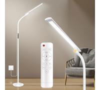 Hottoerak Floor SAD Lamp, 10000 LUX Sad Light, UV-Free Sad Light Lamp with Remote and Touch Control, 5 Color Temperature & 5 Brightness, Adjustable Height Daylight Lamp for Office/Home