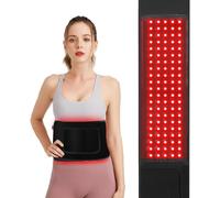 Hottoerak Infrared Lamp Belt, 660nm & 850nm Red Light, 3 Modes & 6 Power Levels & 10/20/30Min Timer, 105LEDs Red Light Belt for Home/Office Use