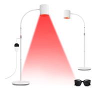 Hottoerak Red Light Lamp Floor Standing, 20W COB Infrared Spot Lamp