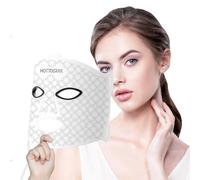 Hottoerak Red Light Mask, 660nm & 850nm Infrared Lamp, 74Led Red Light Mask with 10/20/30Timer& 5 Brightness Adjustment, Infrared Lamp for Home Use, Travel