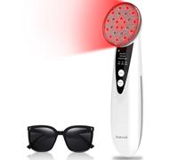 Hottoerak Red Lights, Near Infrared Light 660nm & 850nm with 24LEDs, Portable Handheld Infrared Lamp, 10/15/20Min Timer & 3 Brightness Red Light for People, Pets