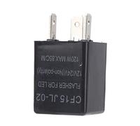 Hottptyer Non Polarity LED Flasher 12V 24V Universal ABS Normally Open | Decodes fast flashing LED lights using CF15 JL 02 relay non polarity with simple direct connection for vehicle use