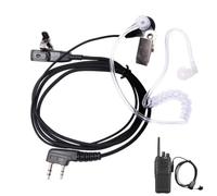 HOTTuoHong 2 Pin Security Earpiece with Mic - Covert Air Tube Headset Compatible with Motorola Walkie Talkies, for Security Guards, Event Staff, and Professional Two-Way Radio Communication