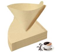 HOTUT 100 Pcs Coffee Filter Papers, Disposable Unbleached Cone Filter Papers Size 01, for Coffee Dripper & Pour Over Coffee Maker, 1-2 Cups, Natural Color