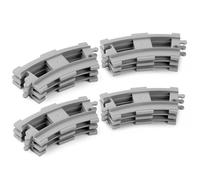 HOTUT 12 PCS City Train Tracks, City Railway Rails for Train, Construction Toy Set Compatible with All Major Brand, Classic Tracks Gifts for Boys and Girls, Curved Rails