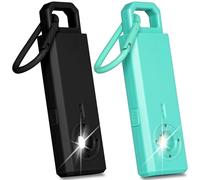 HOTUT 2Pcs Personal Alarms for Women,130dB Personal Safety Alarm Strobe Light,Self Defense Keychain with 2 Dynamics,Helps Elders & Womens & Kids Emergency Call,for Women,Girls,Students,Night Runners