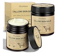 HOTUT 2Pcs Whipped Tallow Cream with Frankincense and Castor Oil, Tallow Face Cream for Face & Body Moisturizer for Sensitive Skin,Beef Tallow Moisturizer,Softens Dry,Reduces Irritation Skin