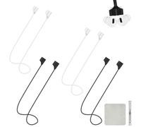 HOTUT 4 Pcs Magnetic Anti-Lost Straps Accessories Compatible with AirPods, Soft Silicone Straps Lanyard Neck Strap, Sport Earbud String Running Tether Lanyard for Running, Fitness, Dancing