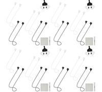 HOTUT 4 Pcs Magnetic Anti-Lost Straps Accessories Compatible with AirPods, Soft Silicone Straps Lanyard Neck Strap, Sport Earbud String Running Tether Lanyard for Running, Fitness, Dancing (Pack of 4)