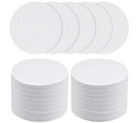 HOTUT 400 Pcs Natural Coffee Filters Papers, 6.4x6.4 cm Round Paper Filters Compatible with AeroPress and Espresso Makers, Microfilters Replacement Must-Have Coffee Accessories, White