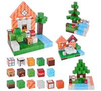 HOTUT 96 Pcs Magnetic Building Blocks Set, Build Mine Magnet World Set, Magnetic Tiles Building Blocks Toddler Toy STEM Sensory Toys for 3+ Year Old Boys & Girls, Creative Kids Games Kids Toys