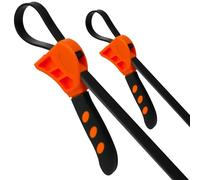 HOTUT Adjustable Rubber Strap Wrench,2pcs Multi-Purpose Rubber Wrench,Strap Wrench Set for Jar Opener,Pipes,Plumbing,Oil Filter,Shower Head,Water Filter,Mechanics Plumbers DIY