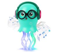 HOTUT Dancing Jellyfish Baby Toy, Crawling Jellyfish Tummy Time Toy with Music & Lights, Magic Dancing Music Crawling Toys for 3 4 5 6 7 8 Year Old Kids Boy Girl Birthday Gifts, Interactive Relax Toy