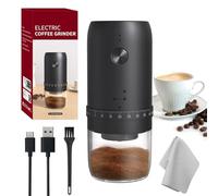HOTUT Electric Coffee Bean Grinder, Electric Coffee Grinder with 40 Gears Adjustable Settings, Portable Cordless Conical Burr Coffee Grinder, USB Rechargeable, for Home, Office, Travel, Camping, Black