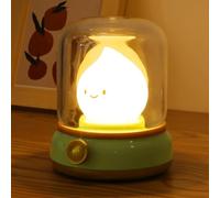 HOTUT Flameless Candles Lamp, Baby Night Light Nursery, Led Candles, Cute Silicone Flame Lamp with Candlelight Mode, Adjustable Dimmable Rechargeable Night Light for Kids, Girls, Teenager Bedroom