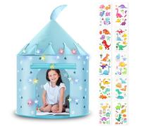 HOTUT Kids Pop Up Play Tent, Kids Play Tent with Multi-Coloured Star Lights, Sensory Tents for Children, Foldable Pop Up Playhouse Fun Toy, Playhouse for Kid Childs Princess Toy Gifts for Girls & Boys