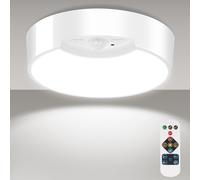 HOTUT LED Motion Radar Ceiling Light, 2W 260Lm Round Ultra Thin, 3 Color Temperature for Kitchen, Bedroom, Cloakroom, Porch, Hall, Lounge, Utility Room and More