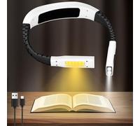 HOTUT LED Neck Reading Light,Book Light for Reading in Bed,Rechargeable Neck Light Knitting,3 Colors,Comfortable and Lightweight,Gifts for Christmas,for Reading, Knitting, Camping, Repairing