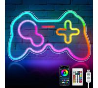 HOTUT LED Neon Sign, Dream Colorful Controller Neon Light for Wall Display Sign Decoration, RGB Color, USB Neon Lights for Bedroom with Remote Control & APP Control