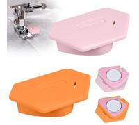 HOTUT Magnetic Seam Guide for Sewing Machine with Scale, 2 Pcs Polygonal Multifucntional Seam Guide Hemmer Guide for Sewing Straight and Curves, Sewing Machine Accessories for Most Sewing Machine