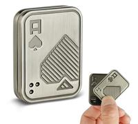 HOTUT Metal Poker Fidget Slider, Portable Metal Poker Stress Relief Toy, Toy Metal Poker, EDC Adult Fidget Toys, Office Desk Magnetic Haptic Blocks, Gifts for Boyfriend and Father