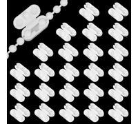 HOTUT Pack of 24 Plastic Chain Connectors Fits Roller, Roller Blind Cord Connector Clips, Replacement Blind Pull Cord Connector Fits 4.5 mm Roller, Roman and Vertical blinds